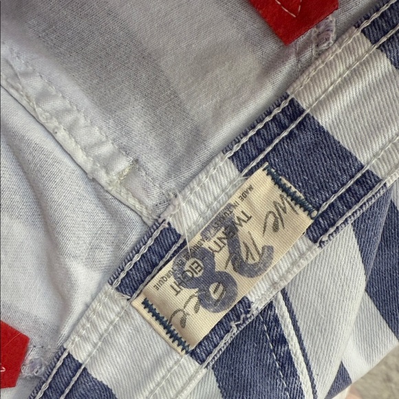 Free People Red Star Striped Jeans - Picture 5 of 6